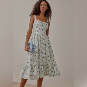 Reformation Maegan Linen Dress Size 12